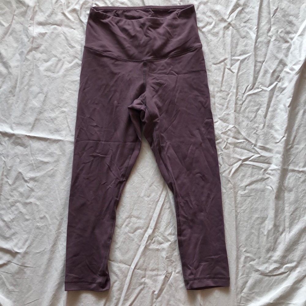 90 degree Cropped Pink Leggings